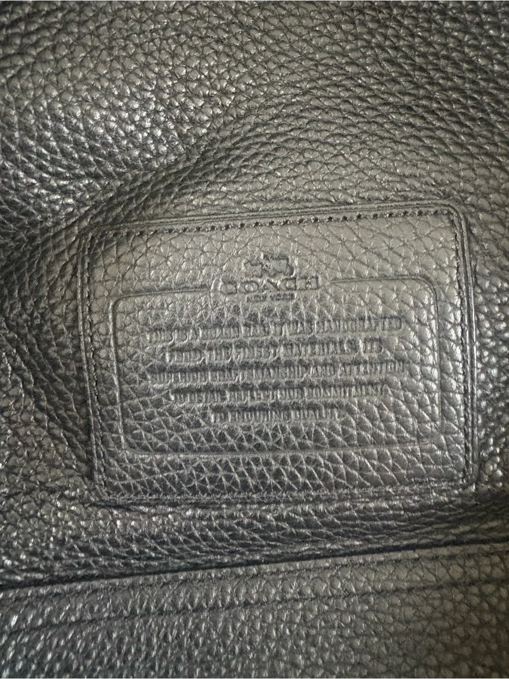 Coach Black Pebbled Leather Men's Backpack Hudson